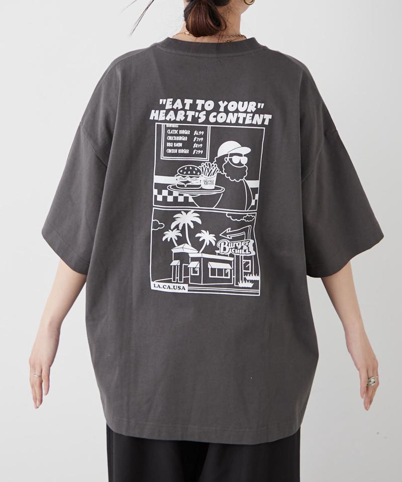 【ojisan】ユニセックスワンポイントサガラ刺繍半袖Tee