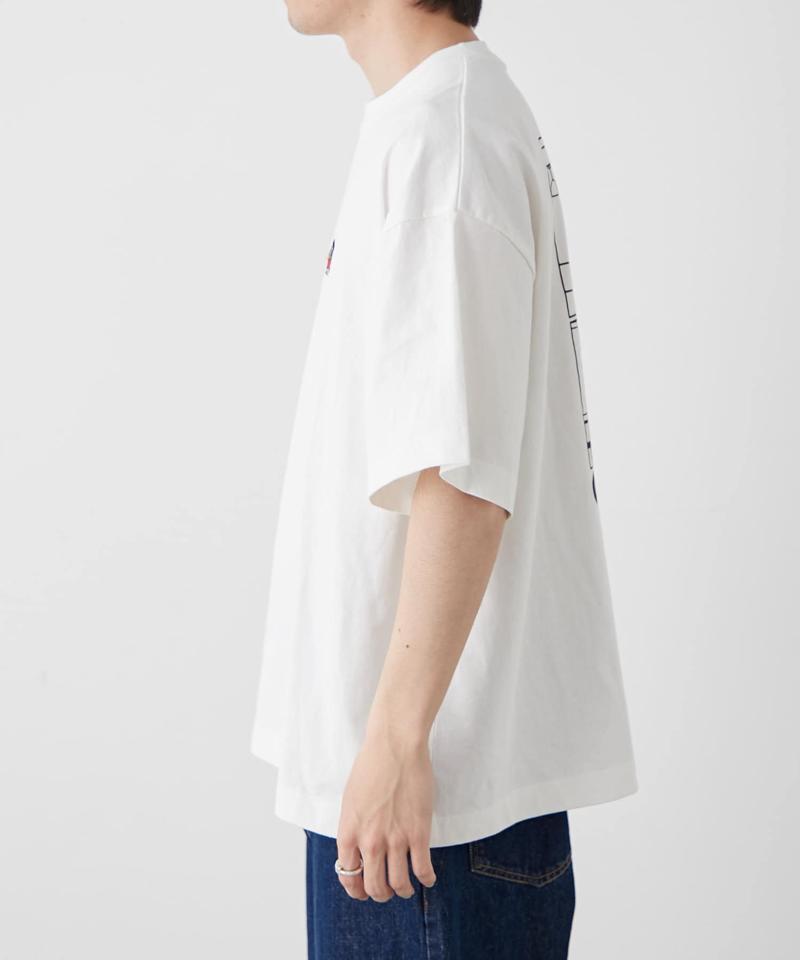 【ojisan】ユニセックスワンポイントサガラ刺繍半袖Tee