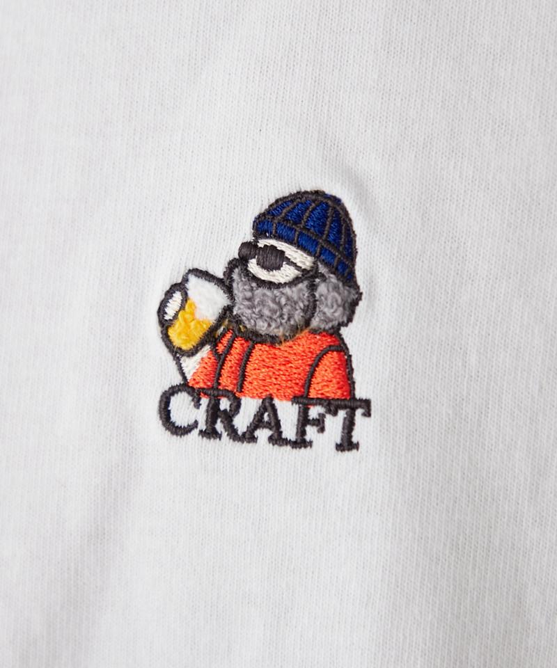 【ojisan】ユニセックスワンポイントサガラ刺繍半袖Tee