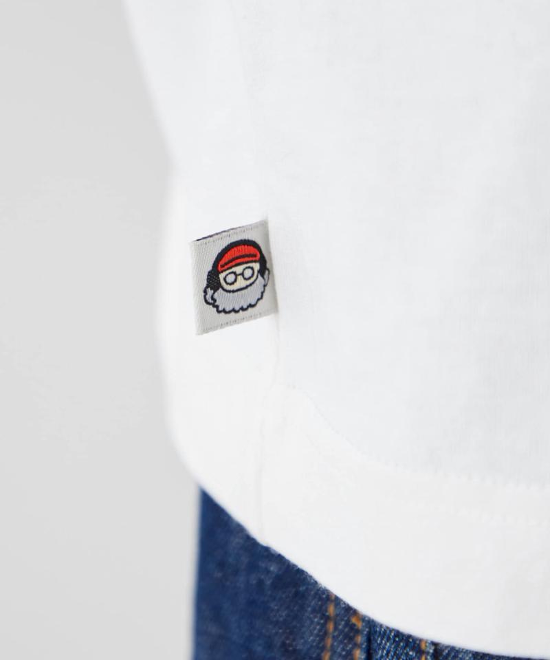 【ojisan】ユニセックスワンポイントサガラ刺繍半袖Tee
