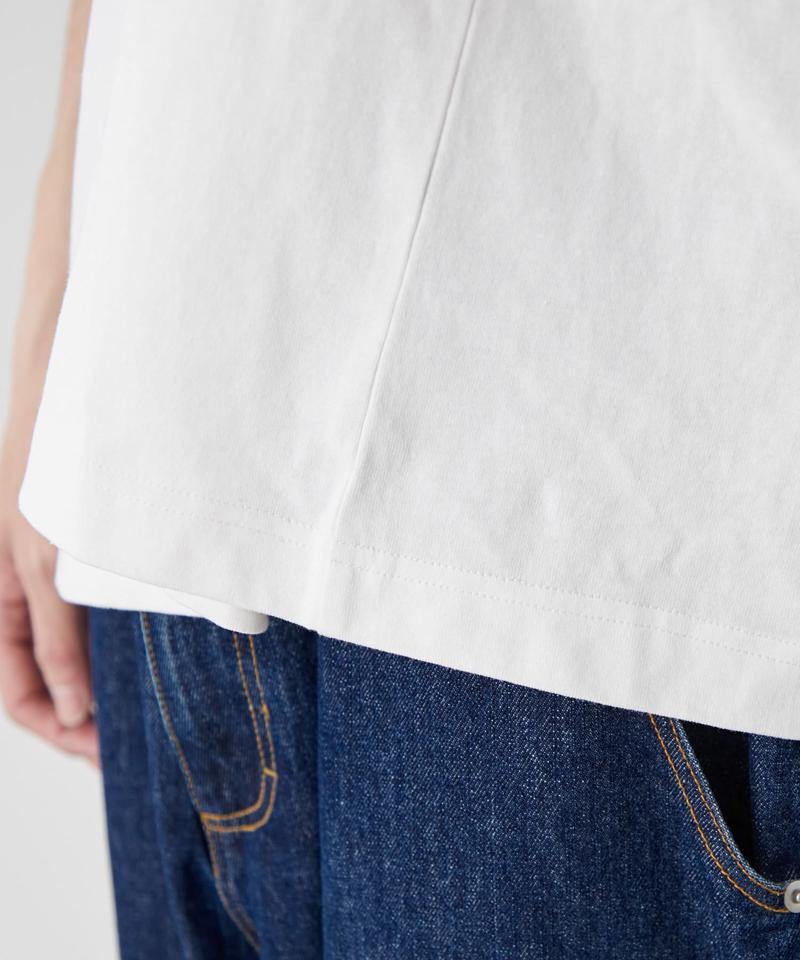 【ojisan】ユニセックスワンポイントサガラ刺繍半袖Tee