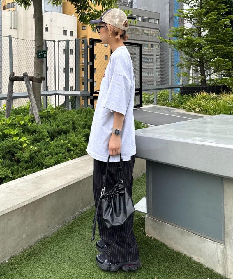 【ojisan】ユニセックスワンポイントサガラ刺繍半袖Tee