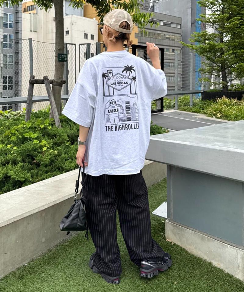 【ojisan】ユニセックスワンポイントサガラ刺繍半袖Tee