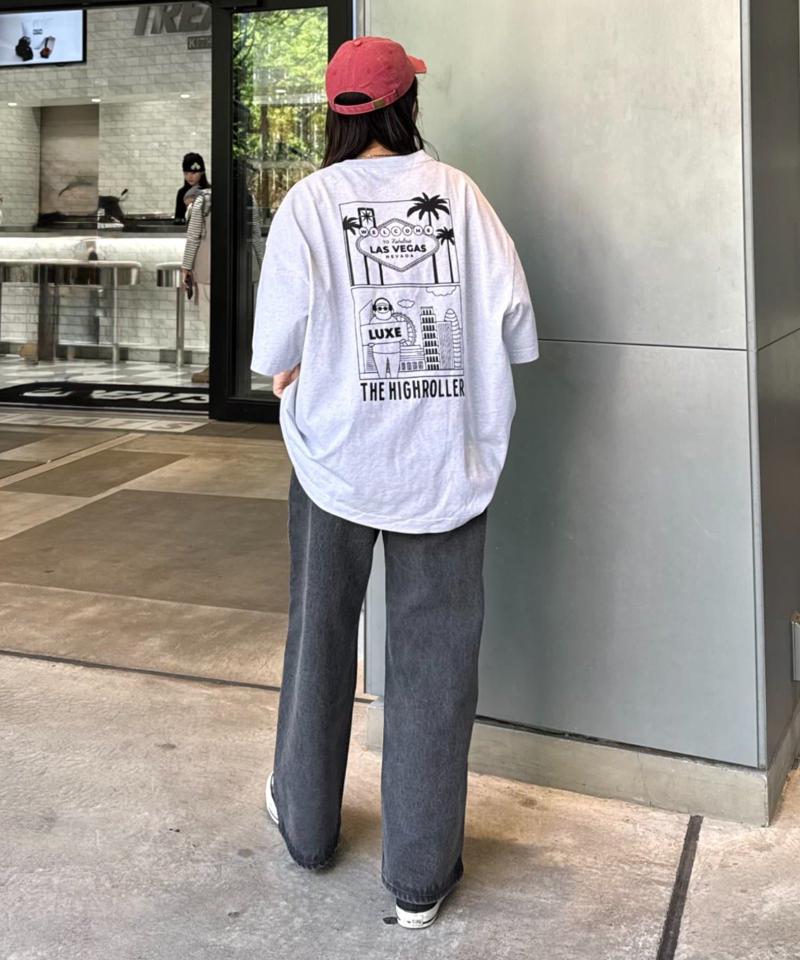 【ojisan】ユニセックスワンポイントサガラ刺繍半袖Tee