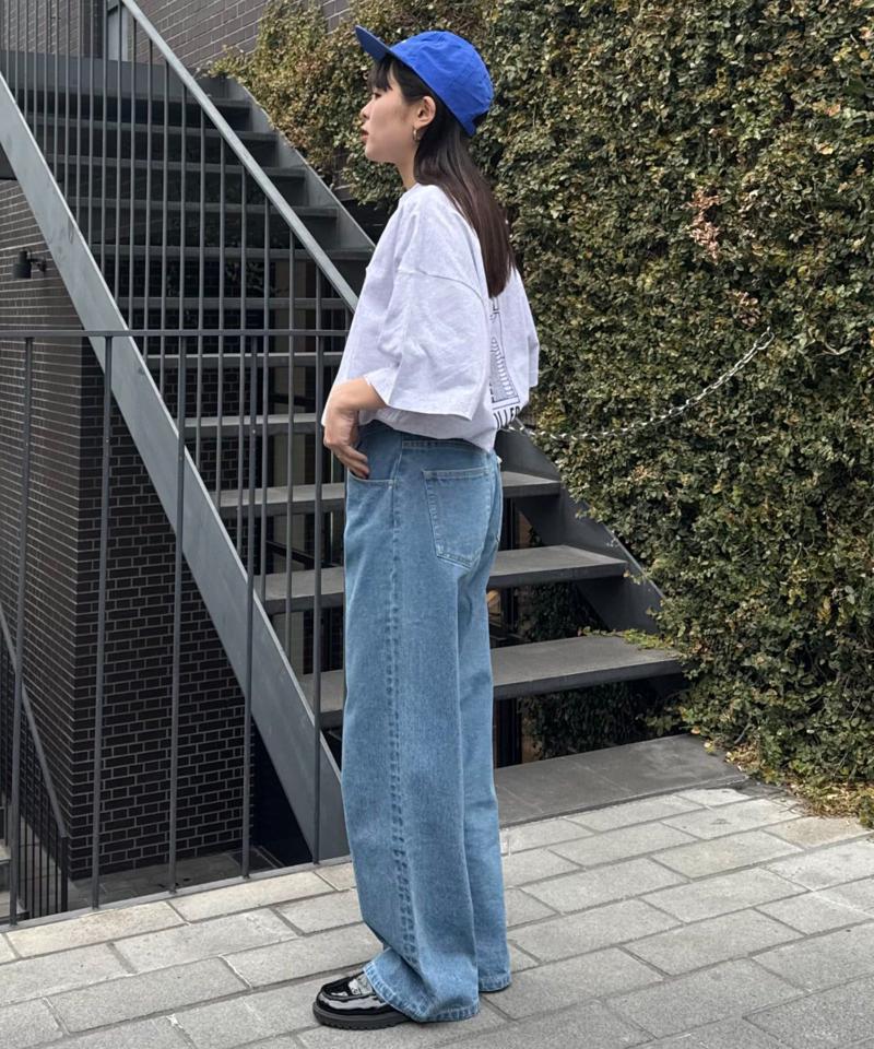 【ojisan】ユニセックスワンポイントサガラ刺繍半袖Tee