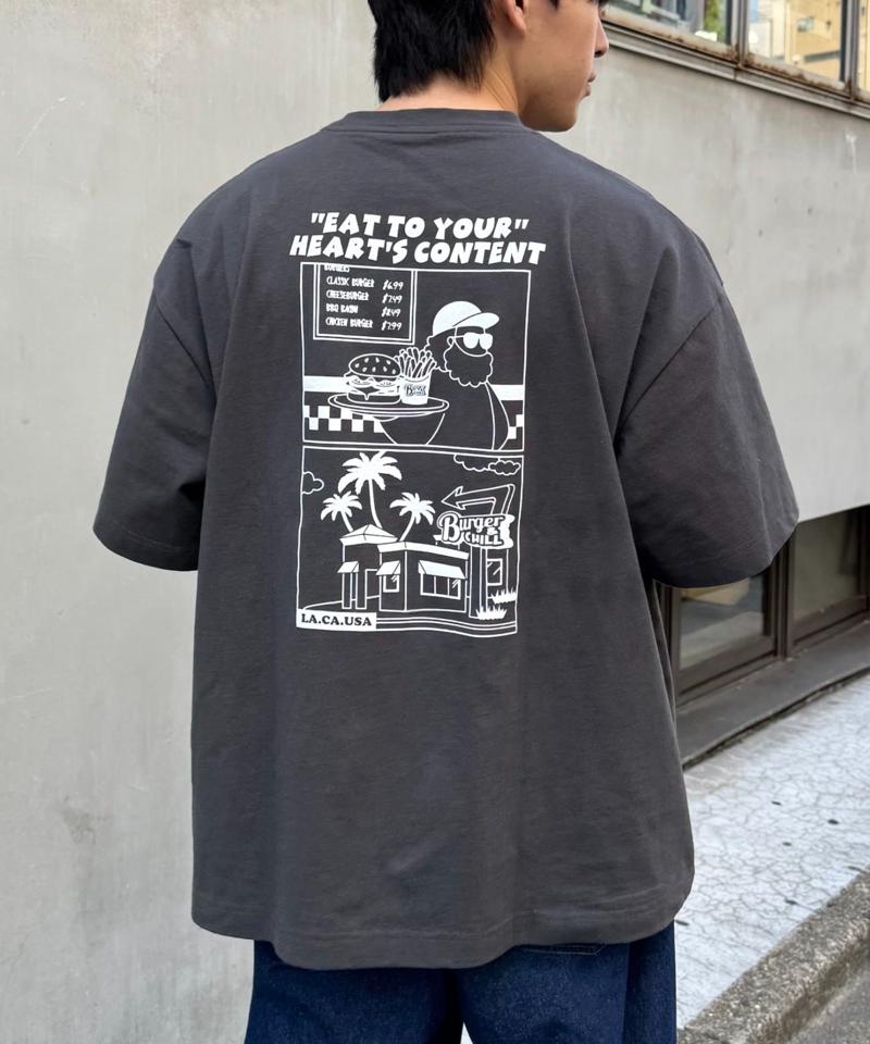 【ojisan】ユニセックスワンポイントサガラ刺繍半袖Tee