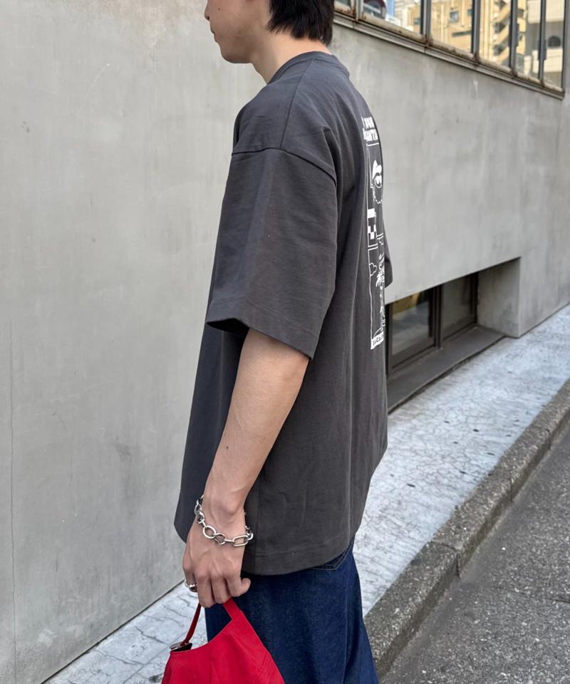 【ojisan】ユニセックスワンポイントサガラ刺繍半袖Tee