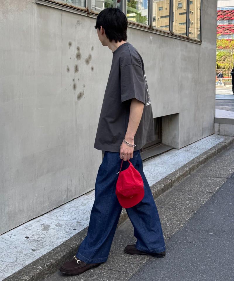 【ojisan】ユニセックスワンポイントサガラ刺繍半袖Tee