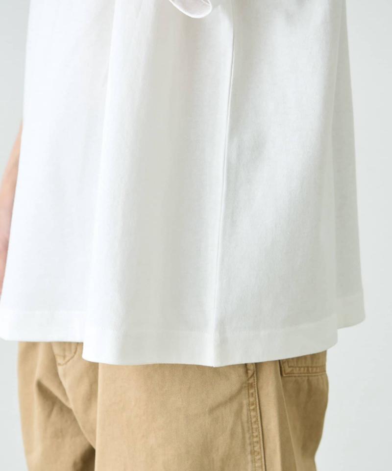 【ojisan】ユニセックスワンポイントサガラ刺繍半袖Tee