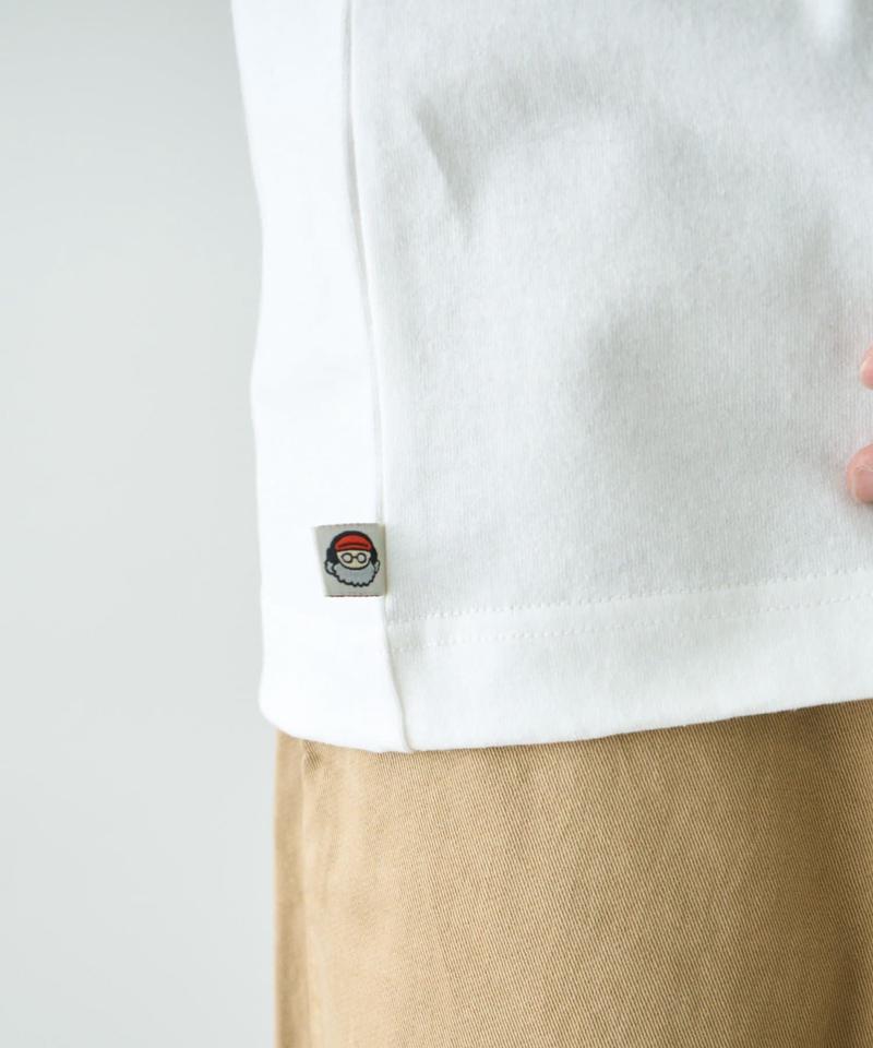 【ojisan】ユニセックスワンポイントサガラ刺繍半袖Tee