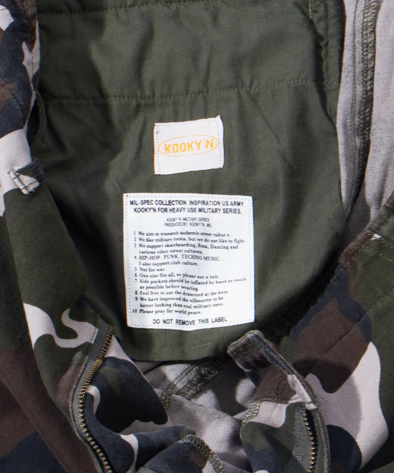 【セットアップ対応/2サイズ】KOOKY'N M65型ワイドカーゴパンツ