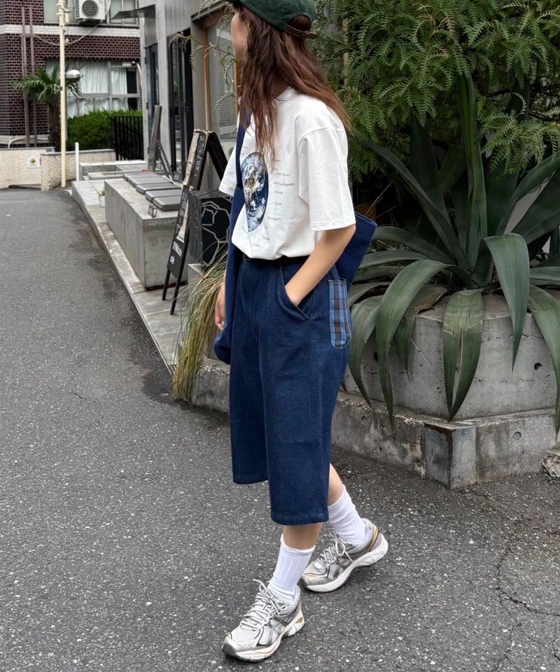 【WEB限定】【UNISEX】ムーンクレーター&アースロゴプリントTee