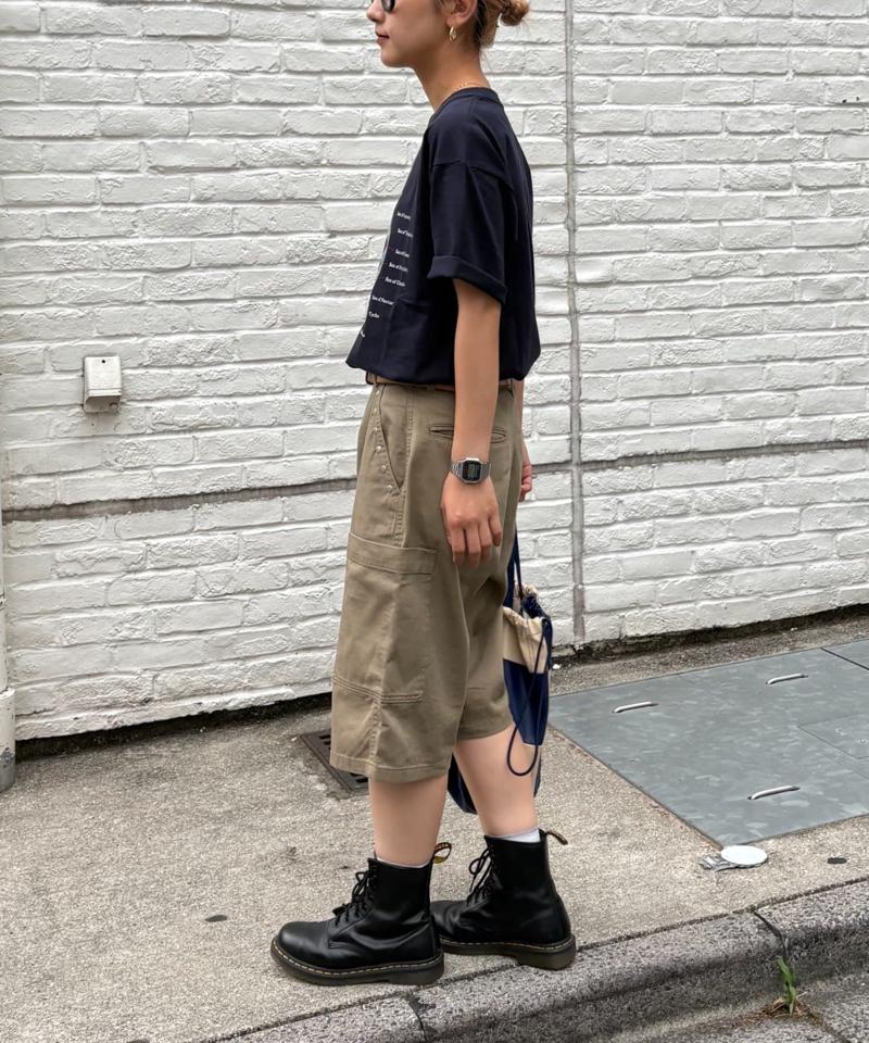 【WEB限定】【UNISEX】ムーンクレーター&アースロゴプリントTee