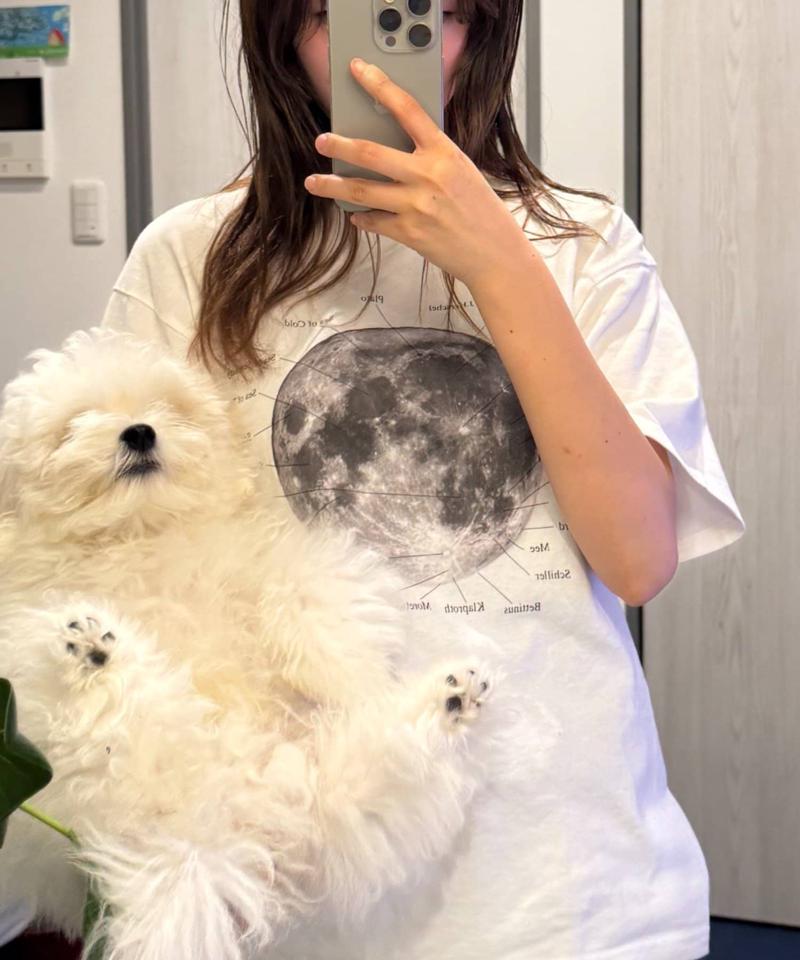 【WEB限定】【UNISEX】ムーンクレーター&アースロゴプリントTee
