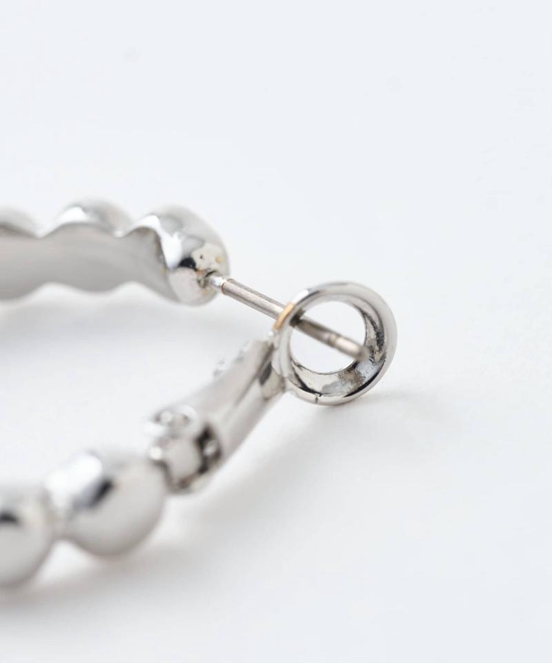 【amulle by DISCOAT】ぽこぽこフープピアス