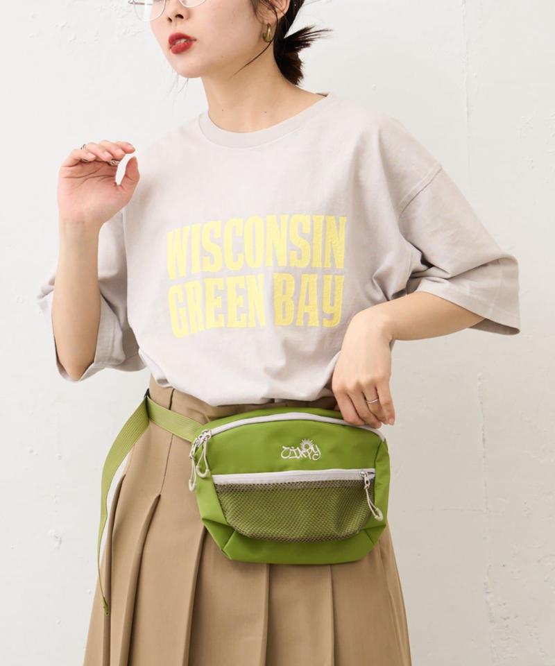 【UNISEX】アシッドウォッシュ加工ロゴTEE