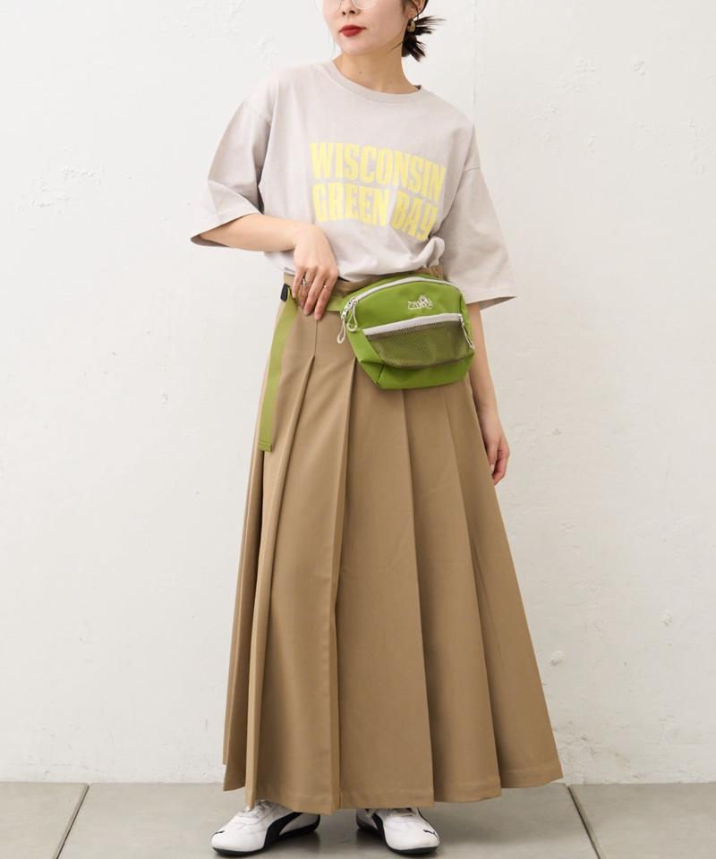 【UNISEX】アシッドウォッシュ加工ロゴTEE