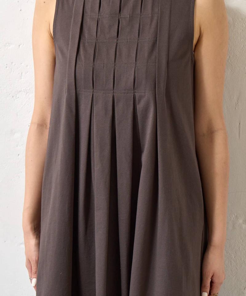 【美シルエット】フロントタックワンピース