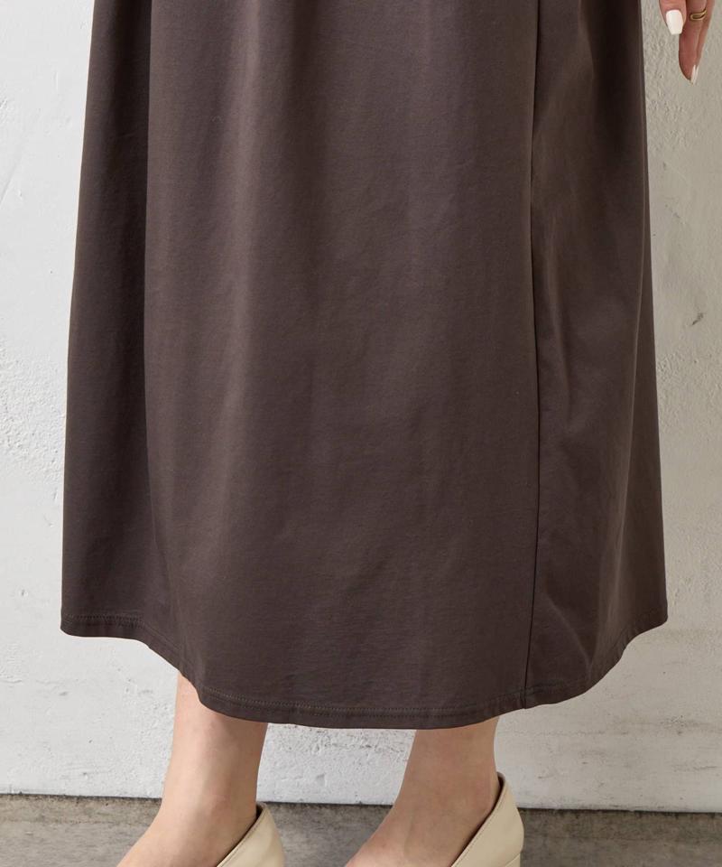 【美シルエット】フロントタックワンピース