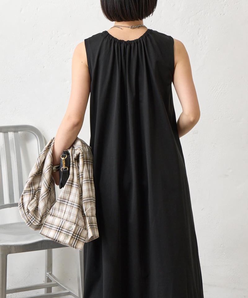 【美シルエット】フロントタックワンピース