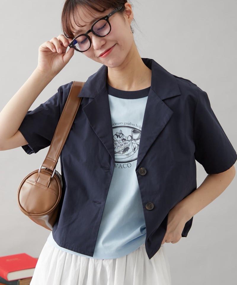 【GEVACO】グラフィック半袖ワッフルリンガーTEE
