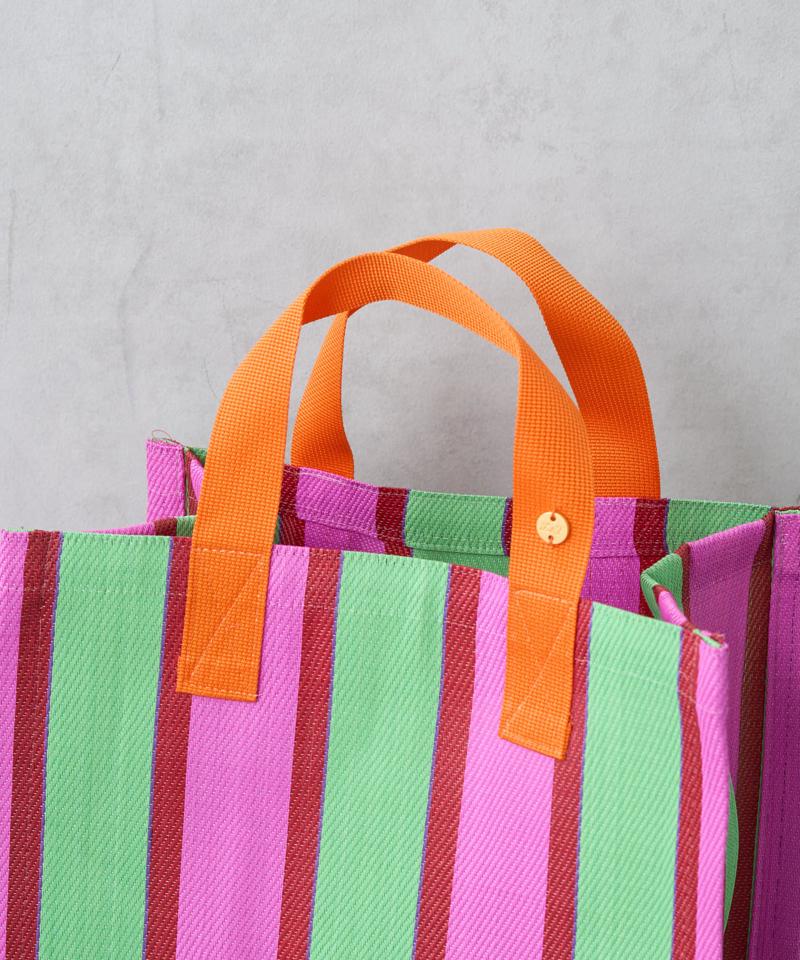 STRIPE BOX TOTE BAG