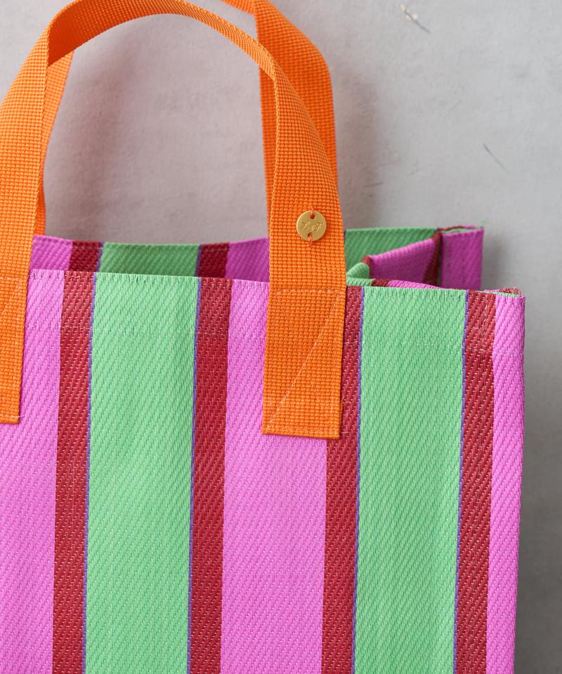 STRIPE BOX TOTE BAG