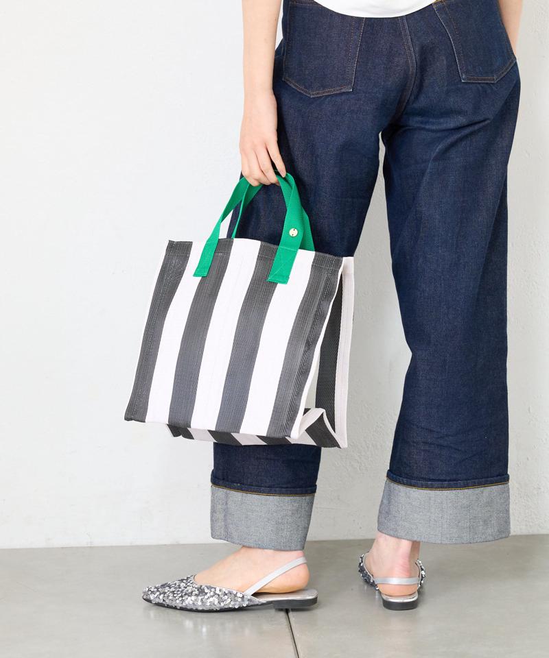 STRIPE BOX TOTE BAG