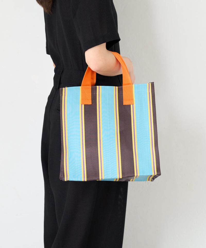 STRIPE BOX TOTE BAG