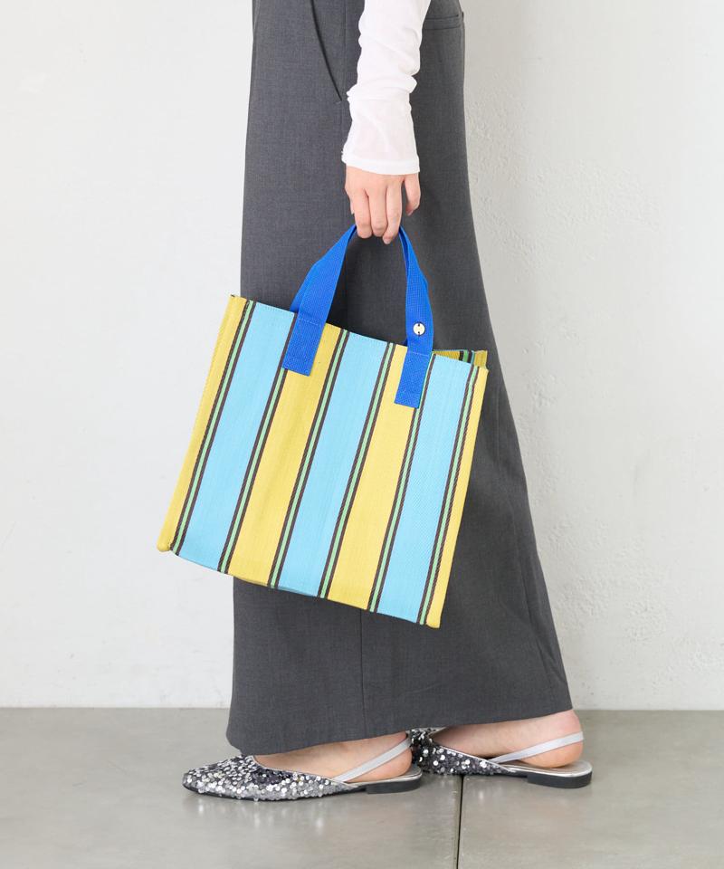 STRIPE BOX TOTE BAG