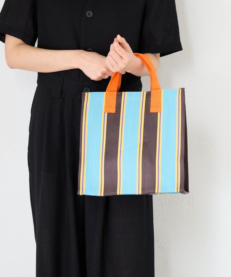 STRIPE BOX TOTE BAG
