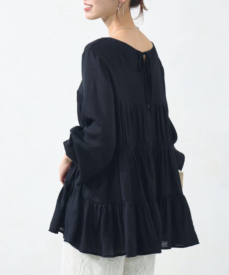 【ITAMI企画】3WAYティアードチュニックブラウス