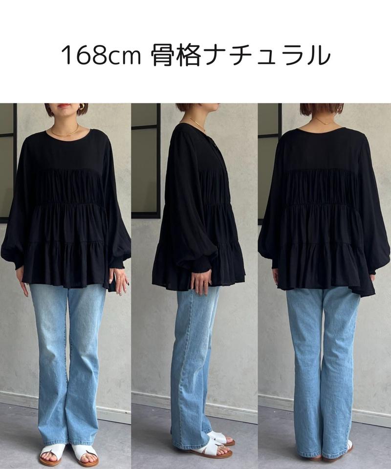 【ITAMI企画】3WAYティアードチュニックブラウス