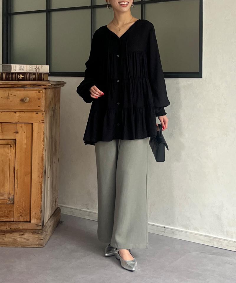 【ITAMI企画】3WAYティアードチュニックブラウス