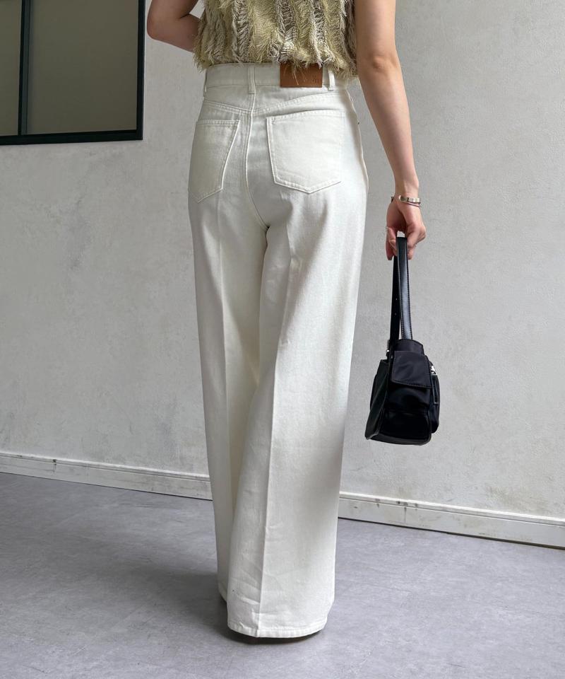 【Yuna企画】ハイウエストストレートデニムパンツ