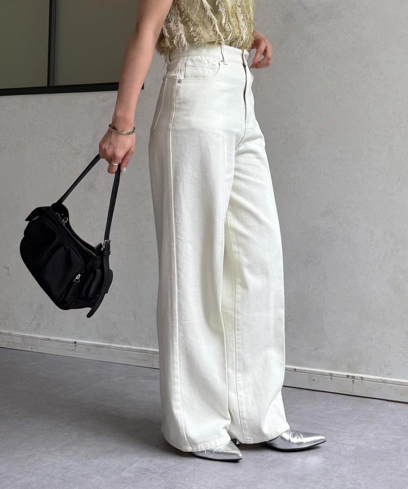 【Yuna企画】ハイウエストストレートデニムパンツ