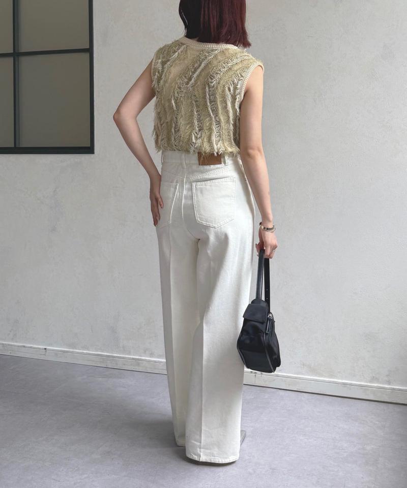 【Yuna企画】ハイウエストストレートデニムパンツ