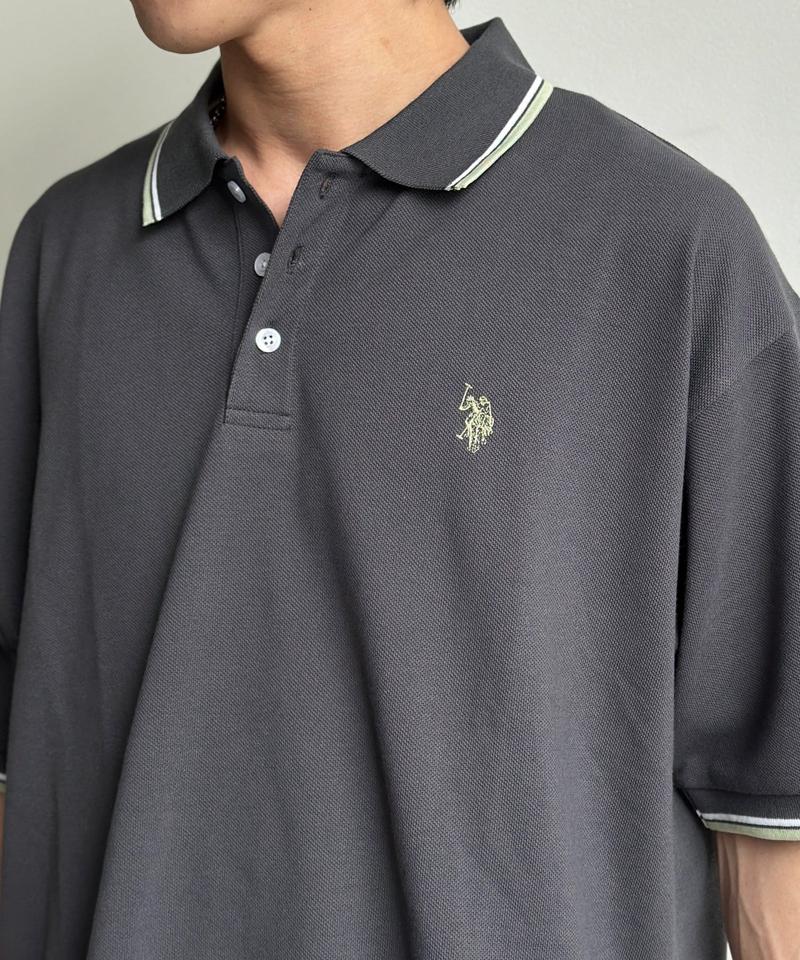 【U.S. POLO ASSN.】1ポイント刺繍ポロシャツ