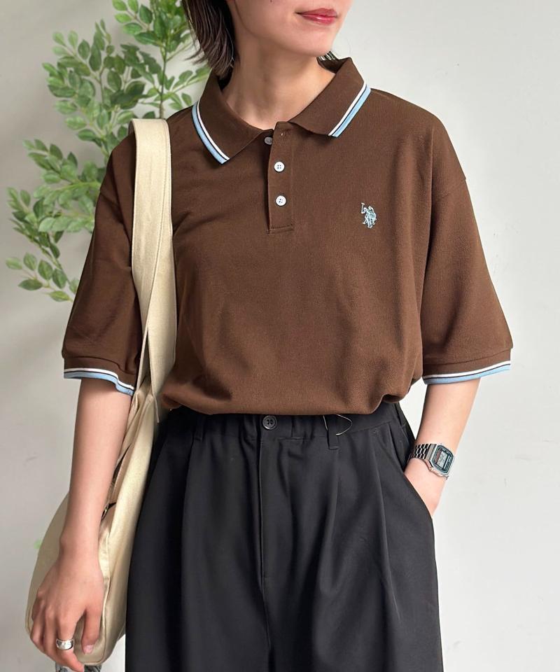 【U.S. POLO ASSN.】1ポイント刺繍ポロシャツ