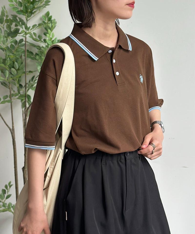 【U.S. POLO ASSN.】1ポイント刺繍ポロシャツ