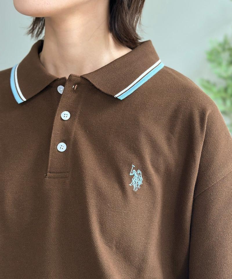 【U.S. POLO ASSN.】1ポイント刺繍ポロシャツ