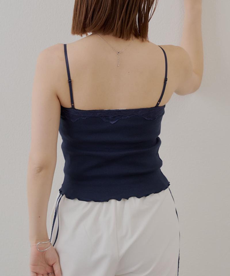 パット付きレースキャミ