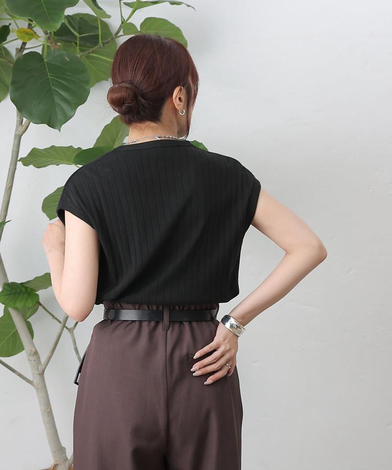 【リバイバル】ワイドリブフレンチスリーブTシャツ