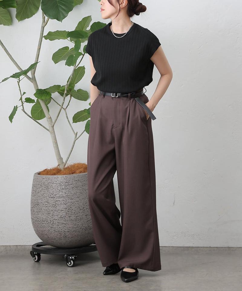 【リバイバル】ワイドリブフレンチスリーブTシャツ