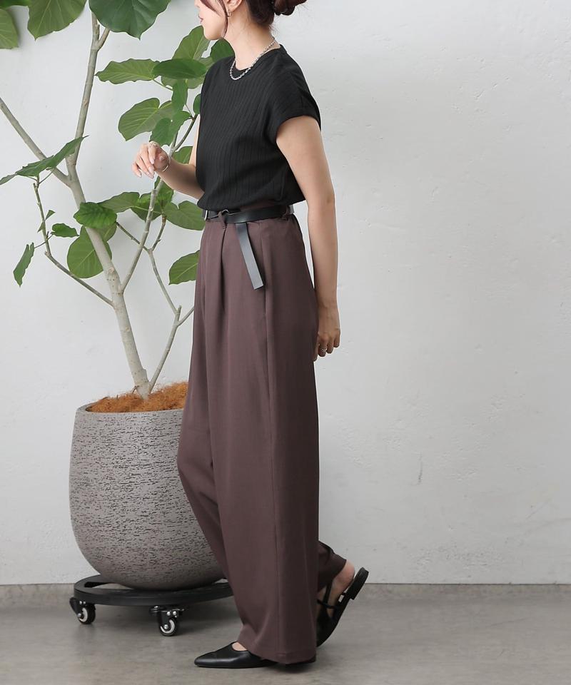 【リバイバル】ワイドリブフレンチスリーブTシャツ