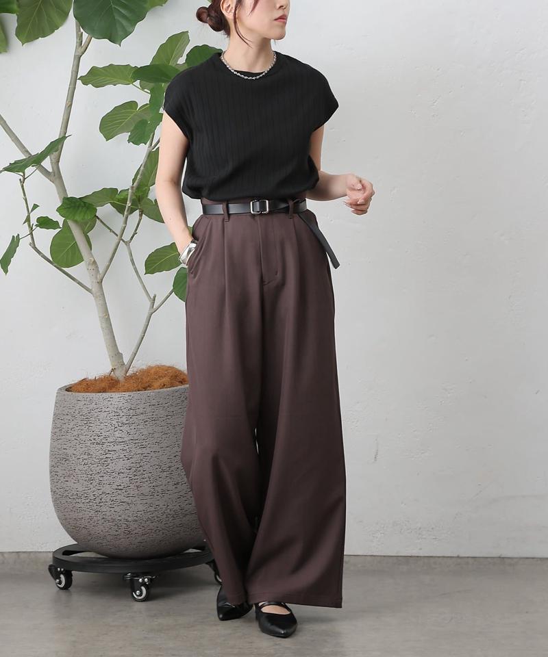 【リバイバル】ワイドリブフレンチスリーブTシャツ