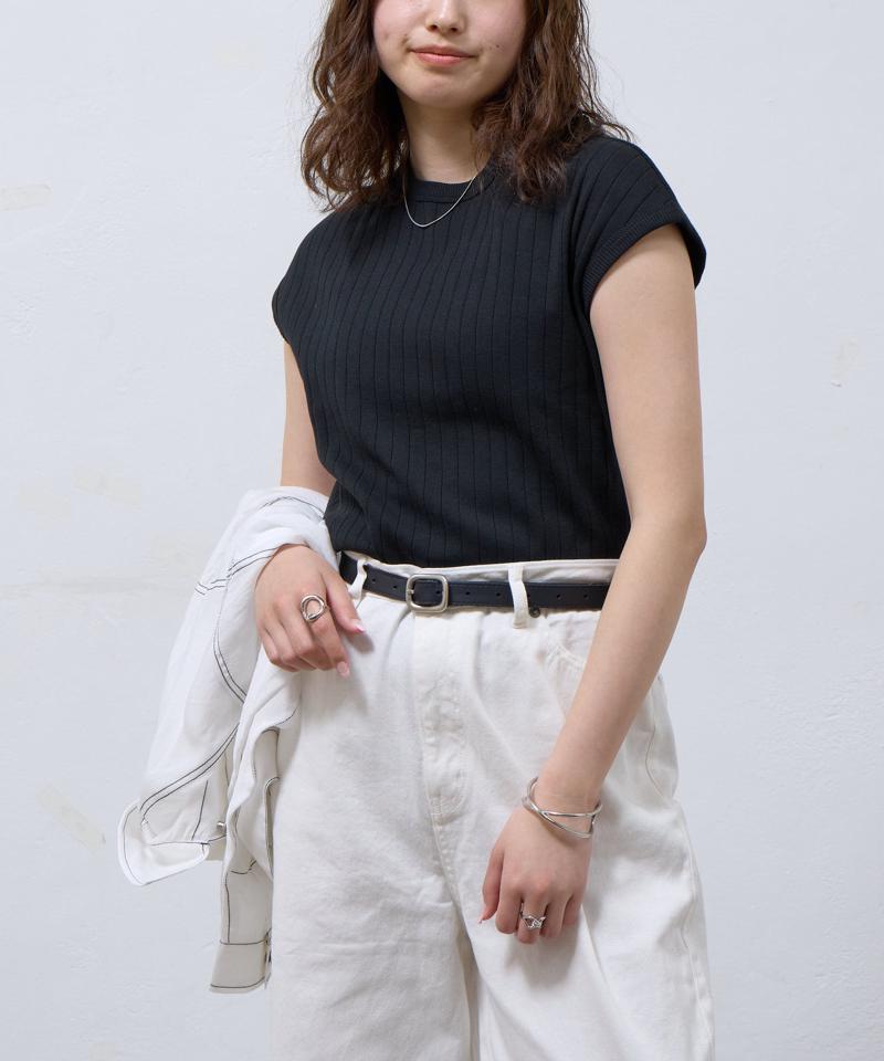 【リバイバル】ワイドリブフレンチスリーブTシャツ