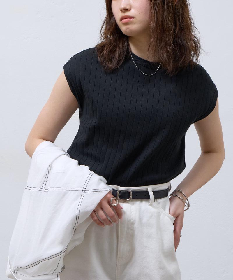 【リバイバル】ワイドリブフレンチスリーブTシャツ