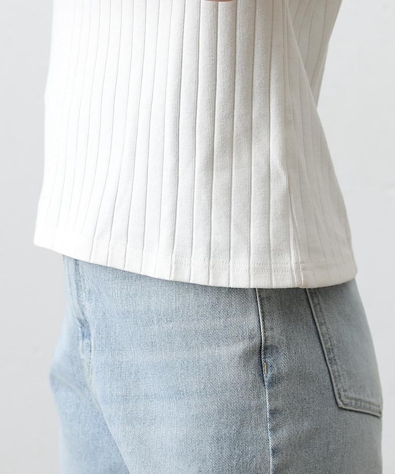 【リバイバル】ワイドリブフレンチスリーブTシャツ