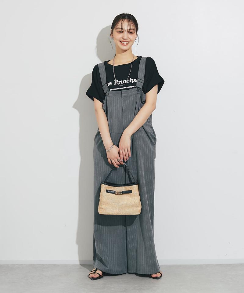 《綿100％・洗練された雰囲気》シルケットボックス発砲プリントTシャツ